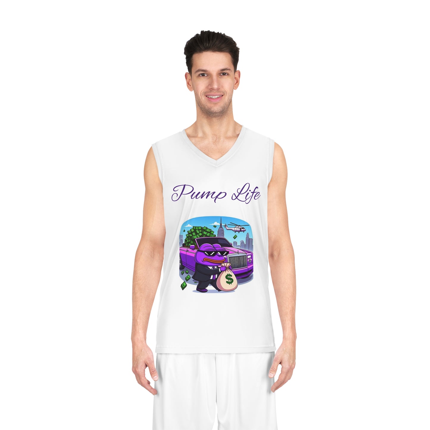 Purple Pepe Pump Basketball Jersey