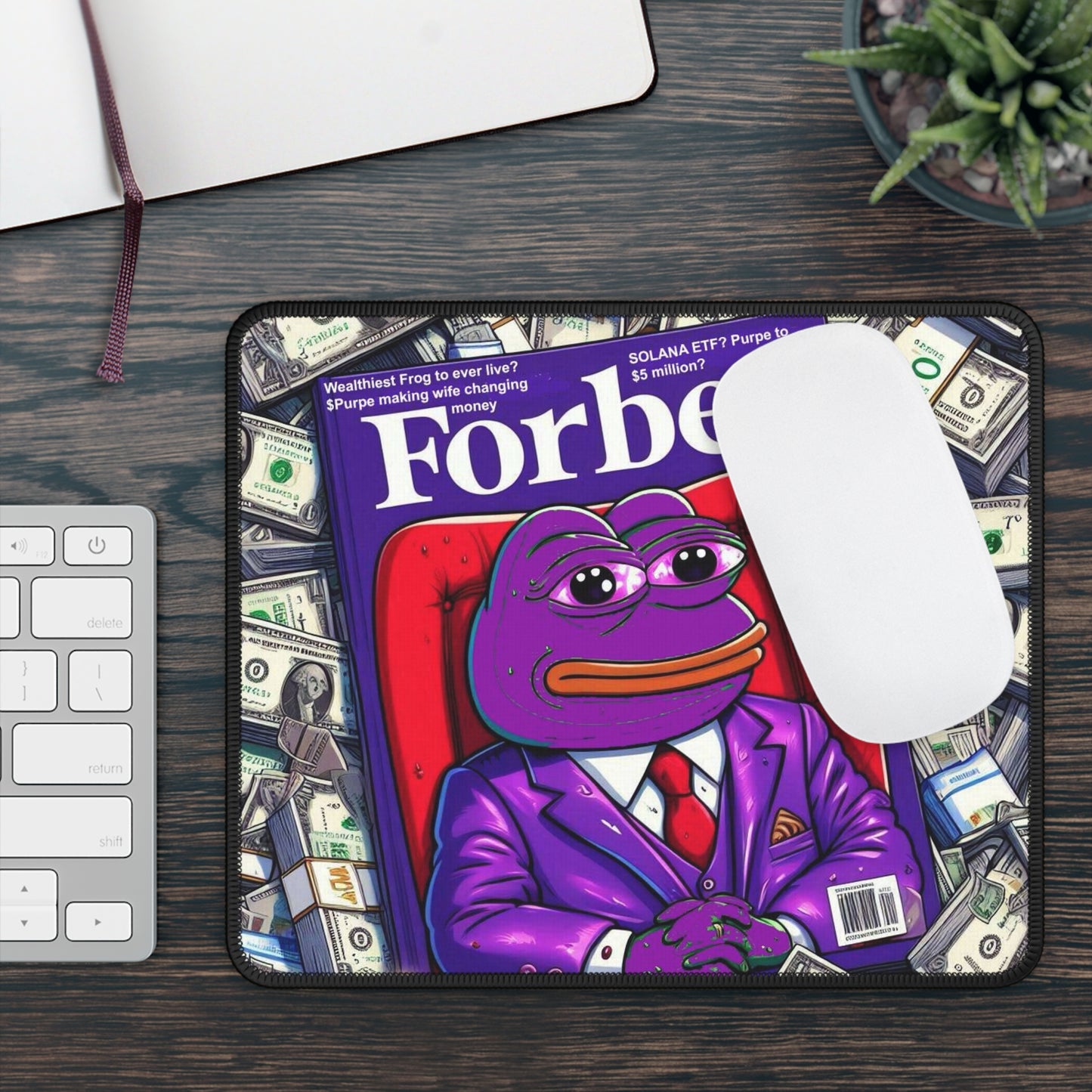 Purple Pepe Forbes Gaming Mouse Pad