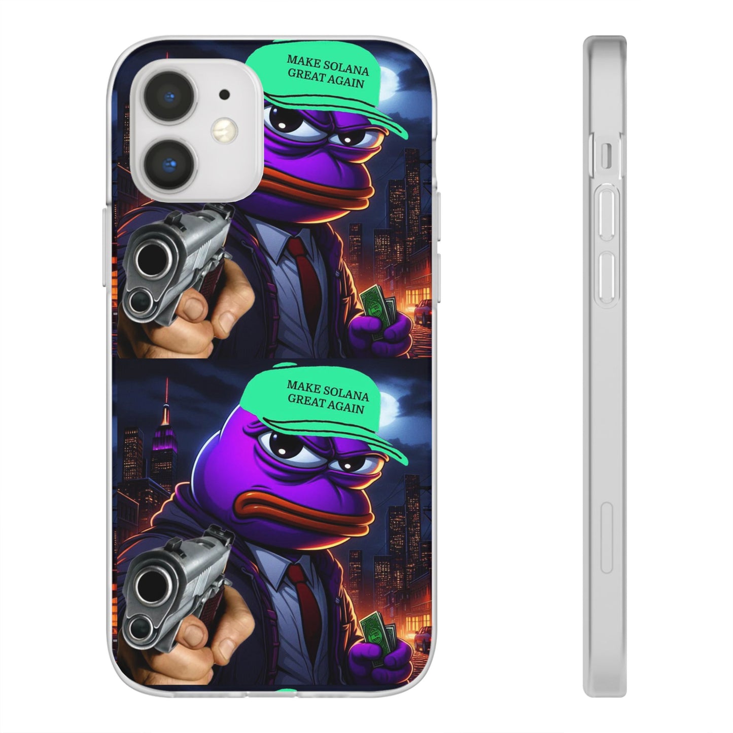 Purple Pepe Make Solana Great Again Flexi Case