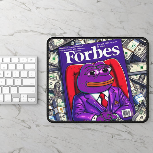 Purple Pepe Forbes Gaming Mouse Pad