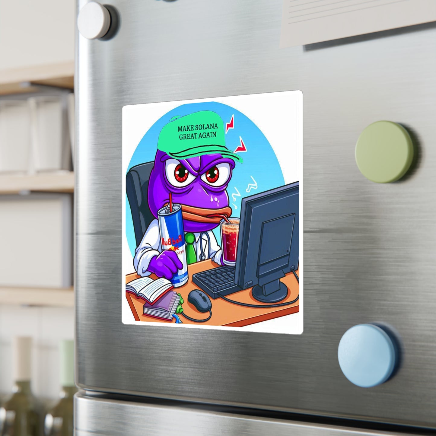 Purple Pepe Kiss-Cut Vinyl Decal