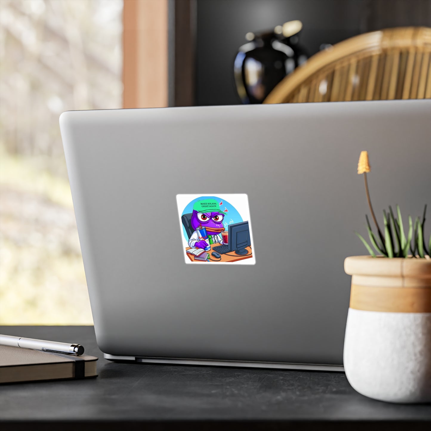 Purple Pepe Kiss-Cut Vinyl Decal