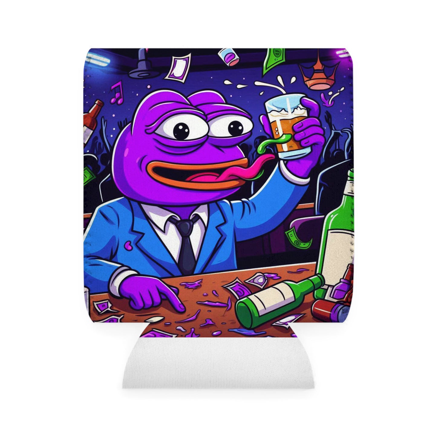 Purple Pepe Beer/soda Can Cooler Sleeve