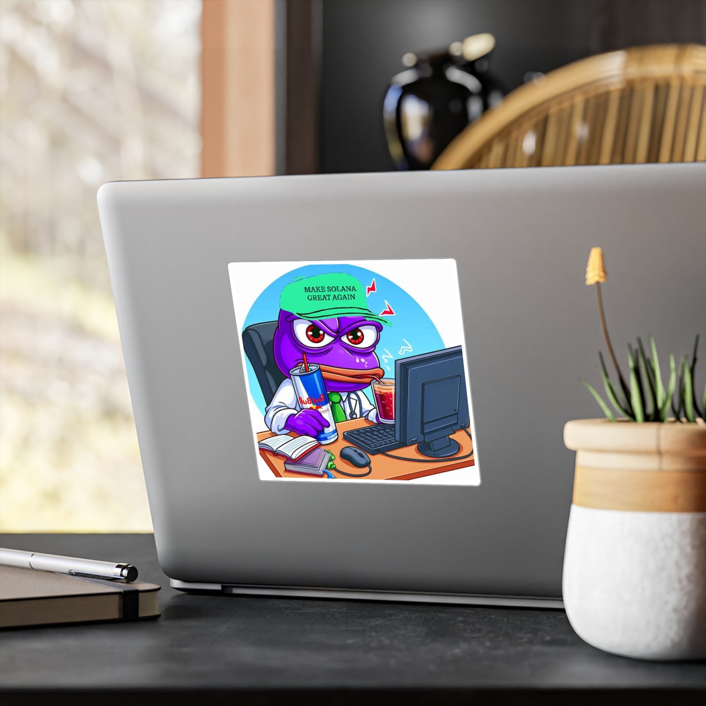 Purple Pepe Kiss-Cut Vinyl Decal