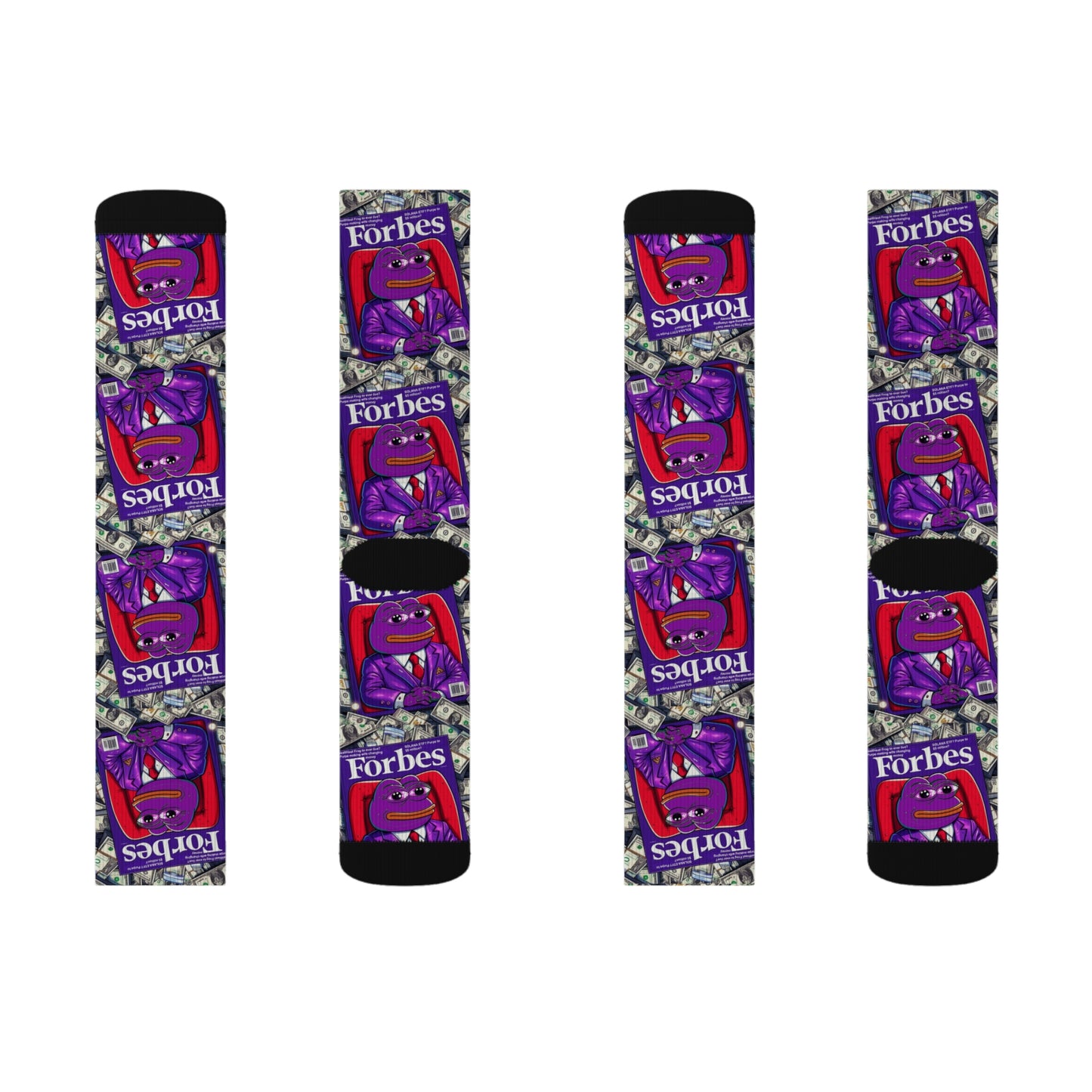 Purple Pepe Forbes Sublimation Socks