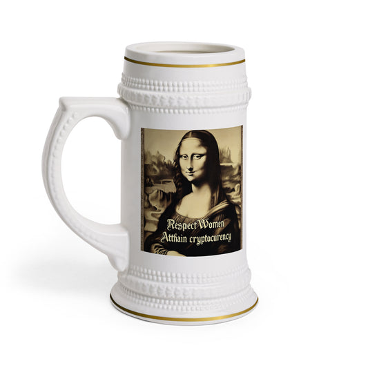 Respect women, atthain cryptocurrency Stein Mug