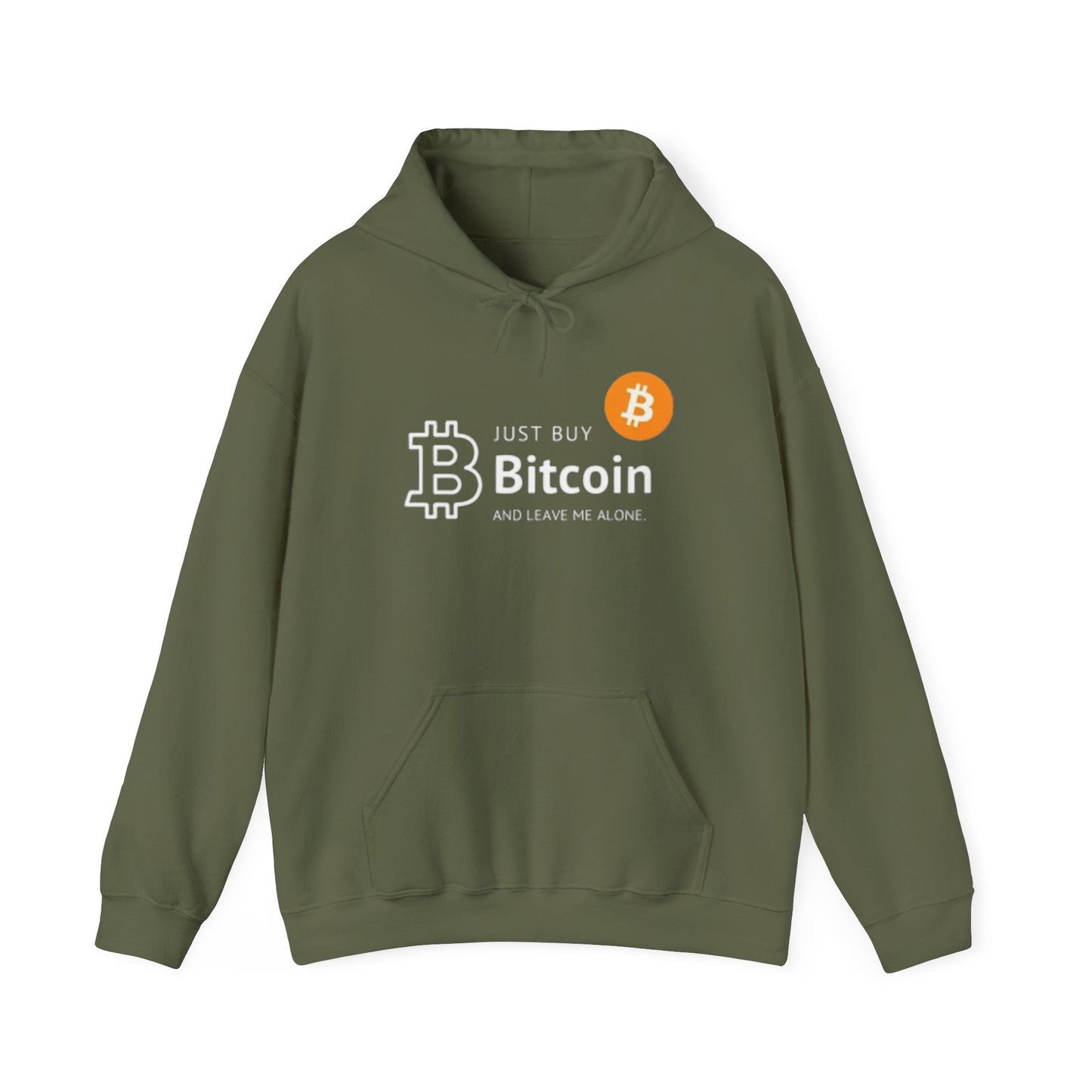 Buy Bitcoin and Leave me alone Unisex Heavy Blend™ Hooded Sweatshirt