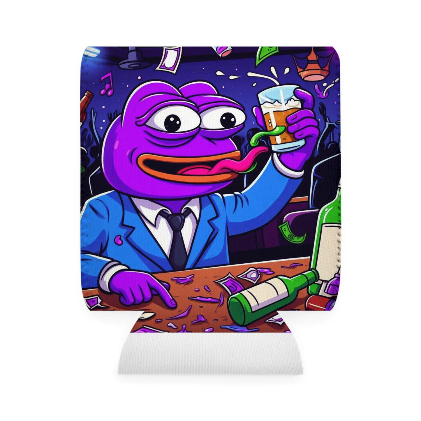 Purple Pepe Beer/soda Can Cooler Sleeve