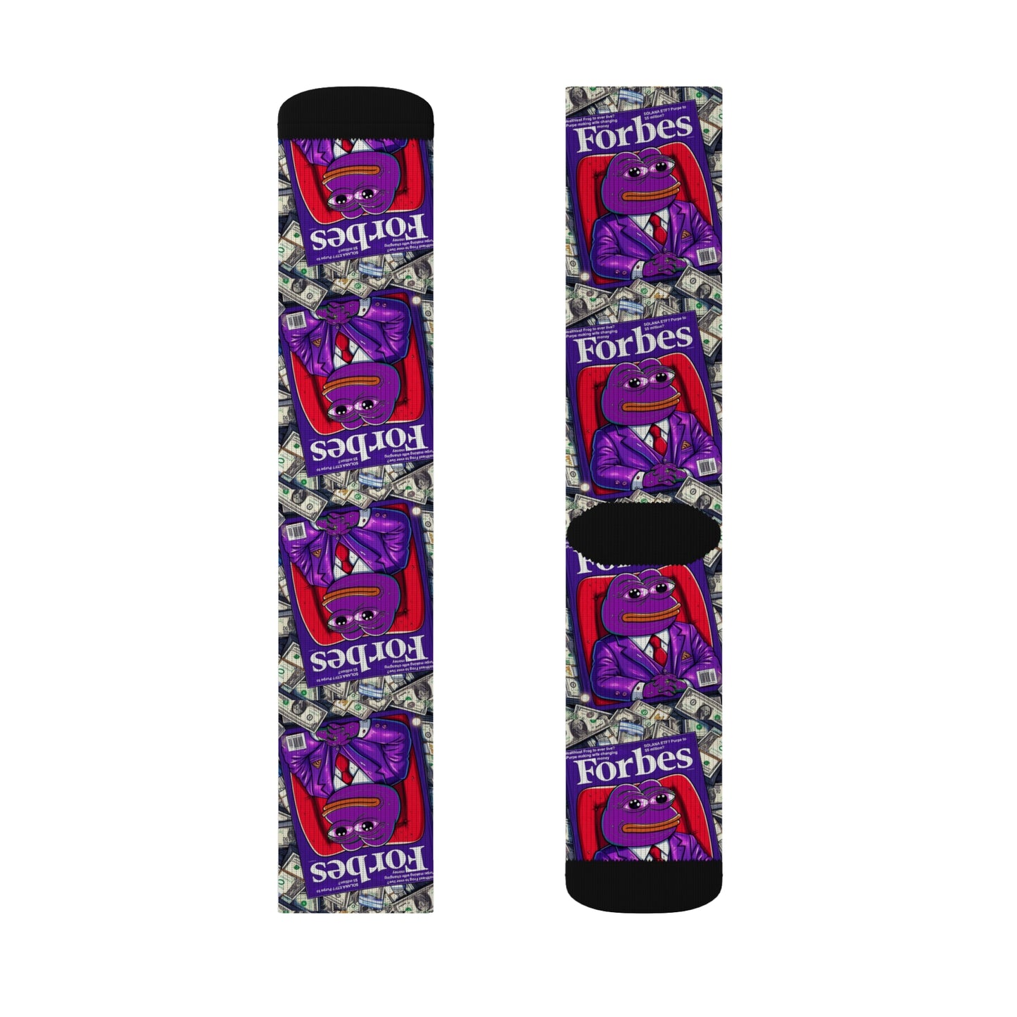 Purple Pepe Forbes Sublimation Socks