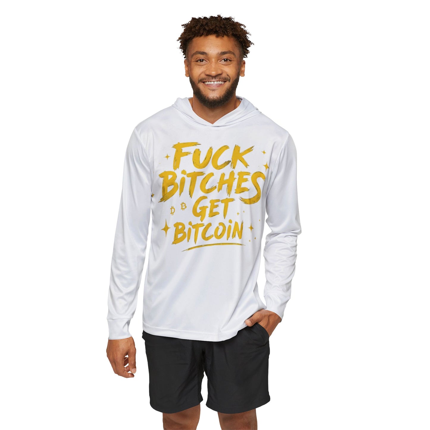 Fuck Bitches Get Bitcoin Sports Warmup Hoodie