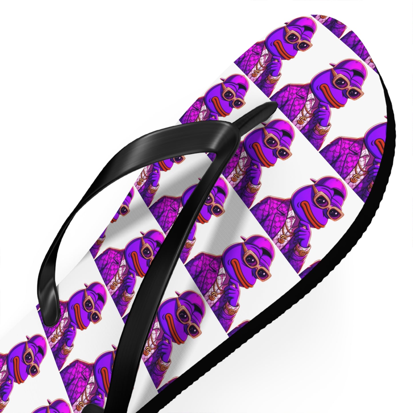 Purpe Pepe Flip Flops