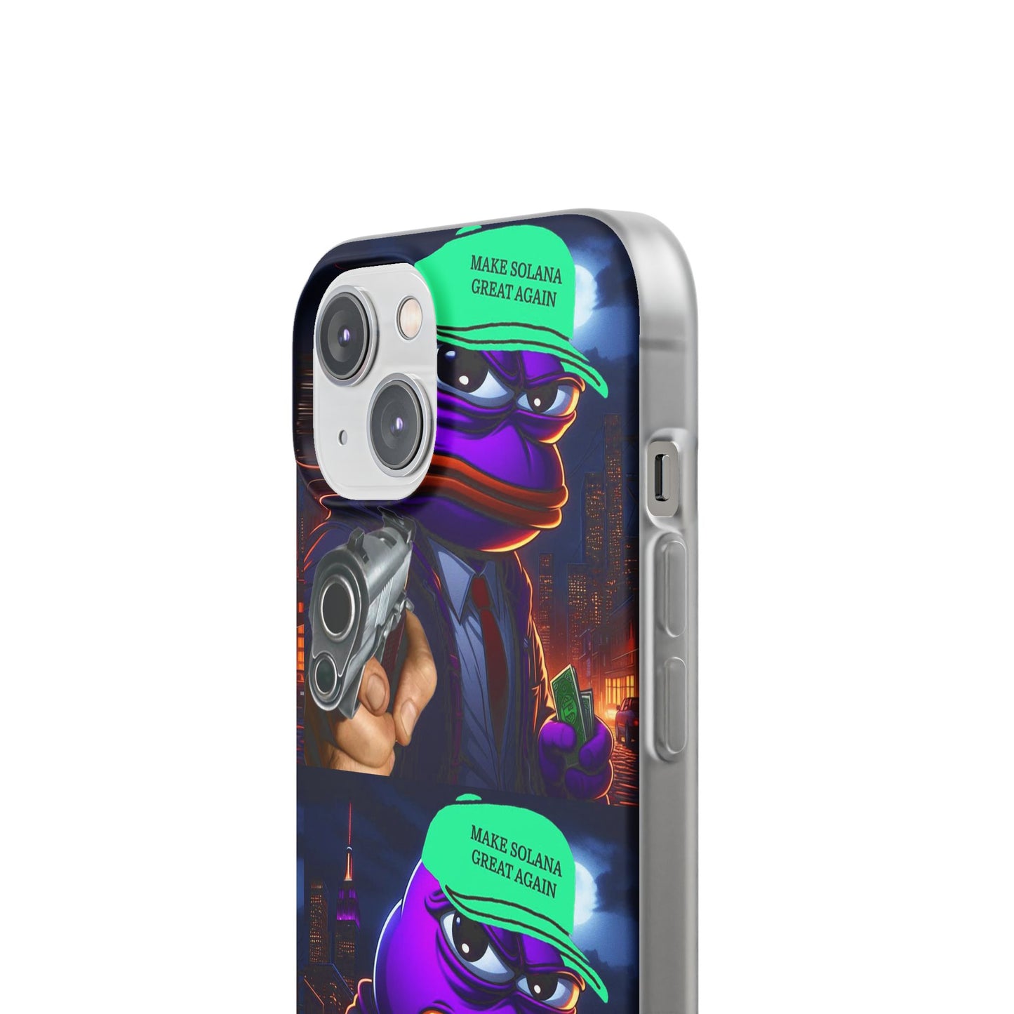 Purple Pepe Make Solana Great Again Flexi Case