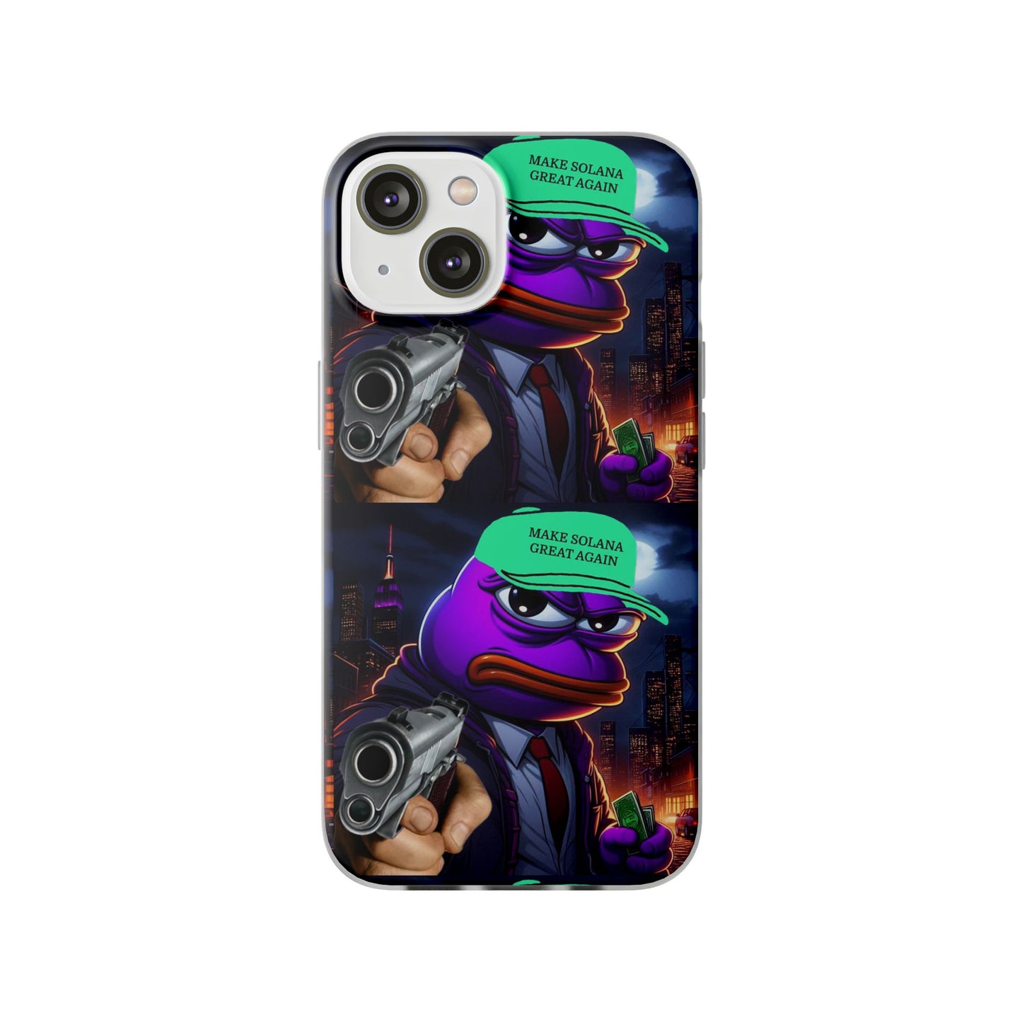 Purple Pepe Make Solana Great Again Flexi Case