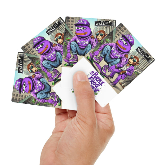 Purple Pepe Poker Cards