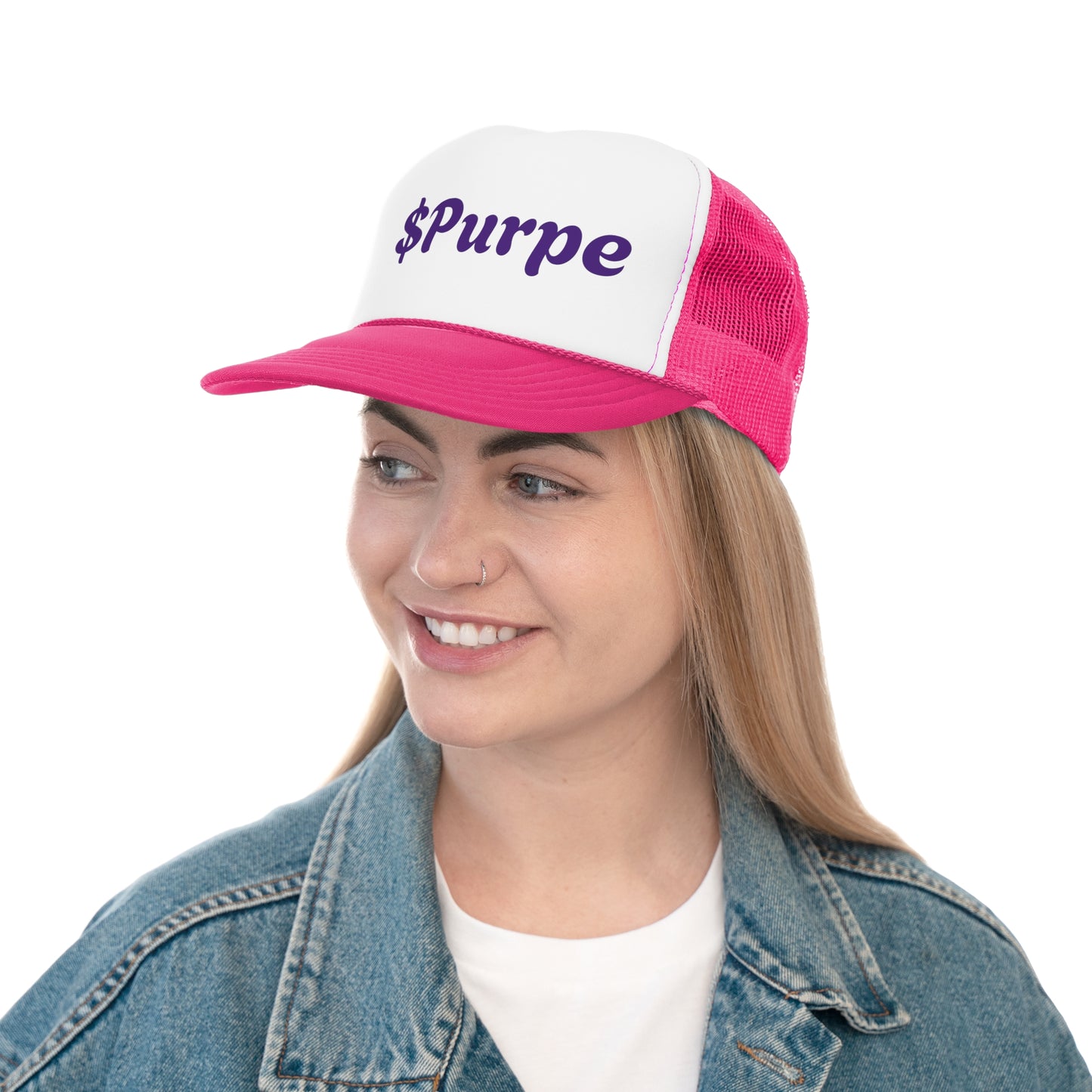 Purpe Trucker Caps