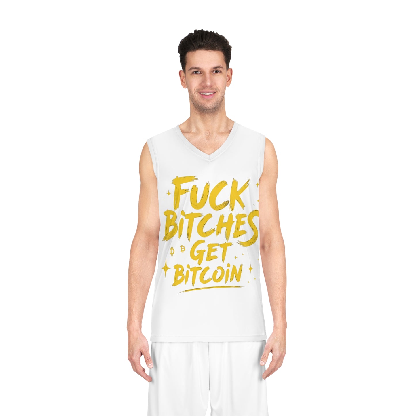 Fuck Bitches Get Bitcoin Basketball Jersey