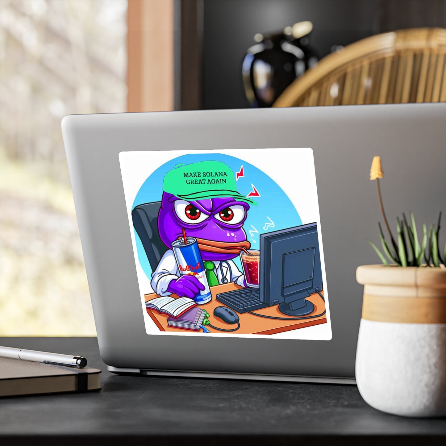 Purple Pepe Kiss-Cut Vinyl Decal