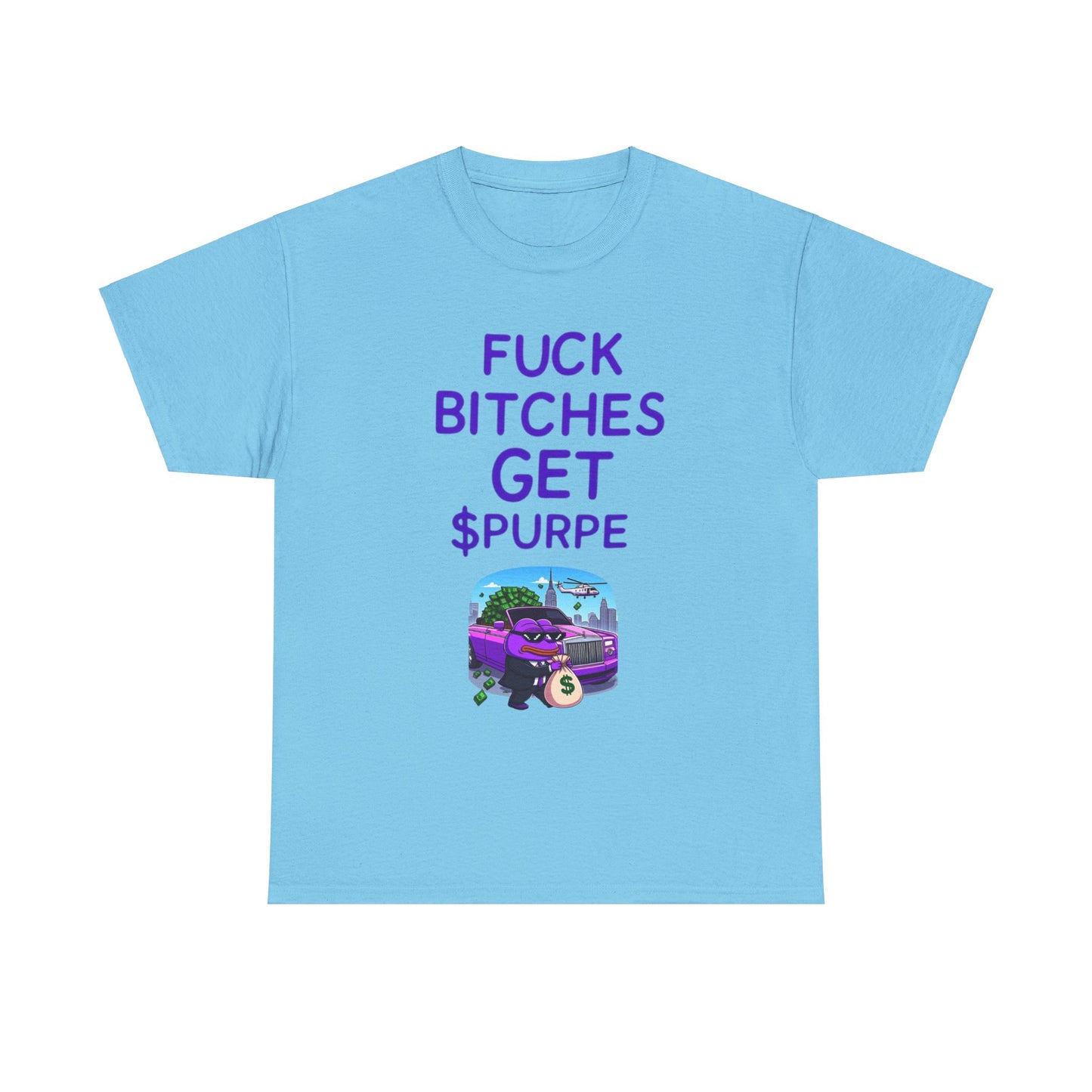 Fuck Bitches Get $Purpe Purple Pepe Shirt