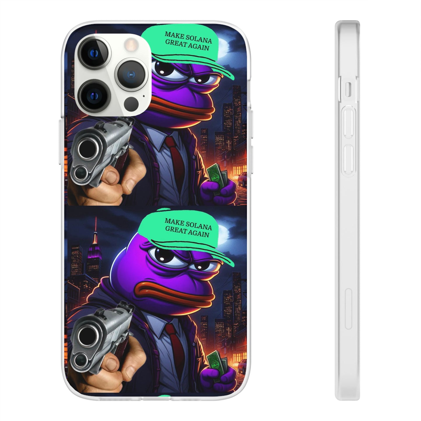 Purple Pepe Make Solana Great Again Flexi Case