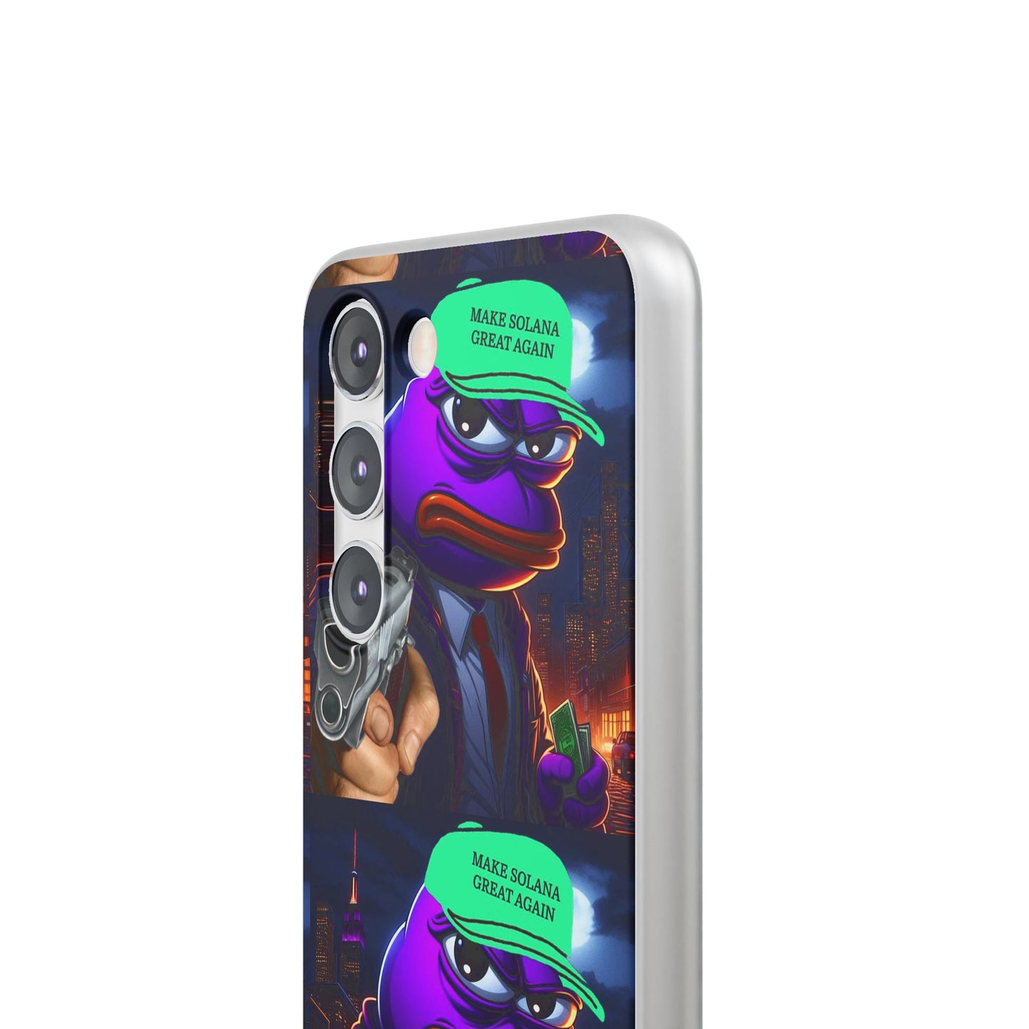 Purple Pepe Make Solana Great Again Flexi Case