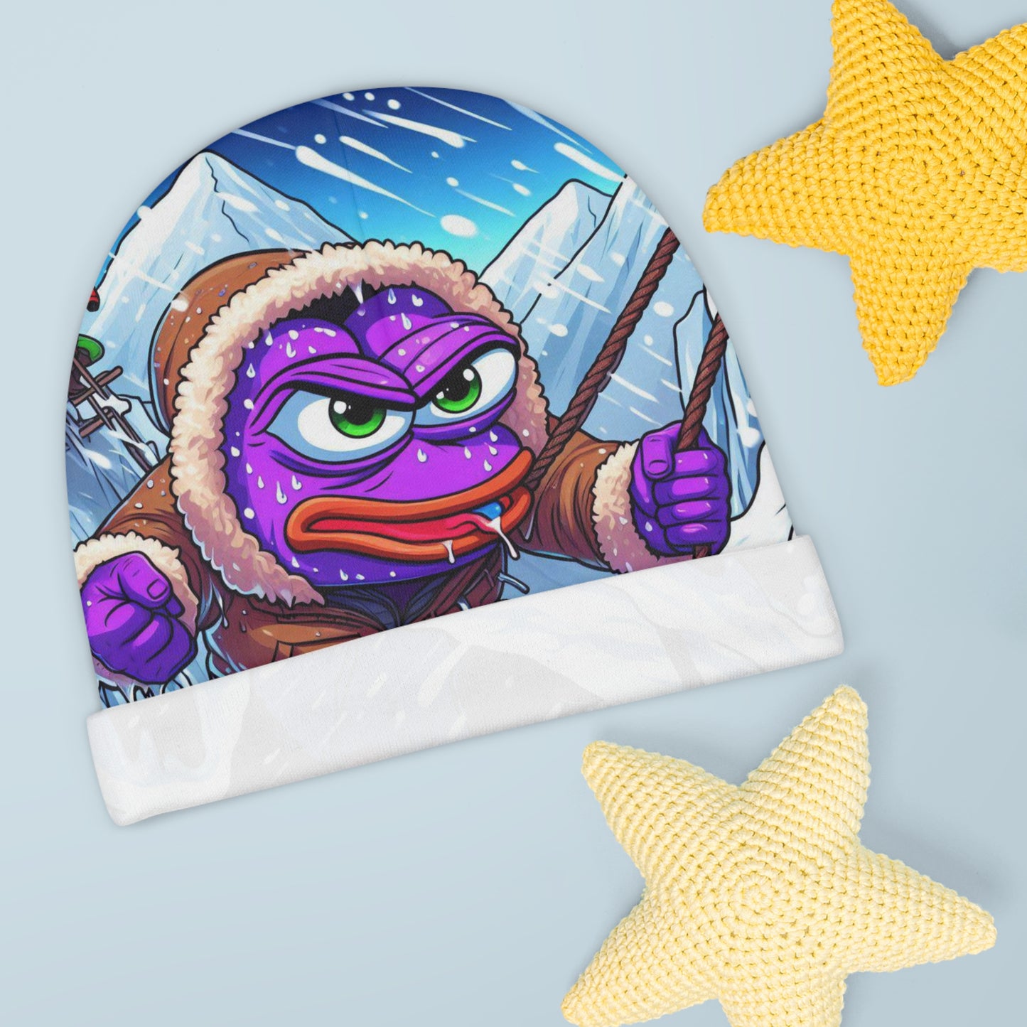 Purple Pepe Beanie (for babies)