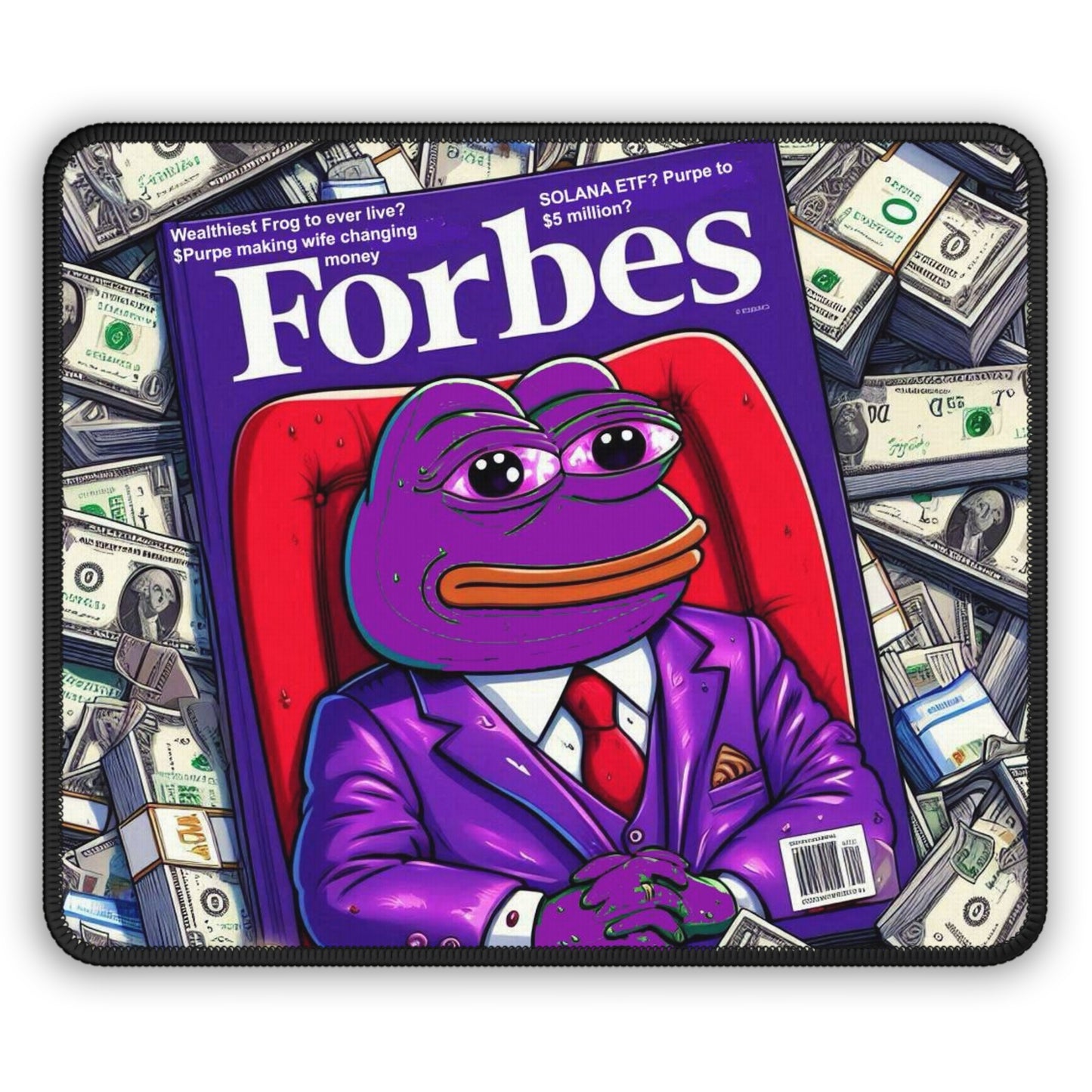 Purple Pepe Forbes Gaming Mouse Pad