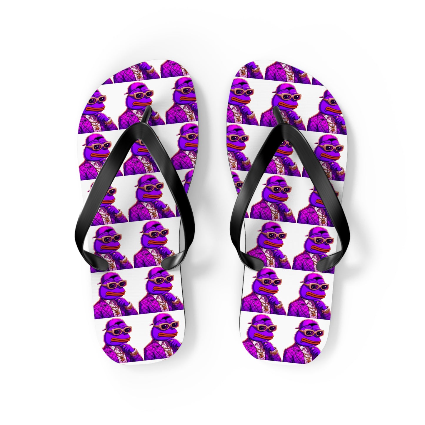 Purpe Pepe Flip Flops