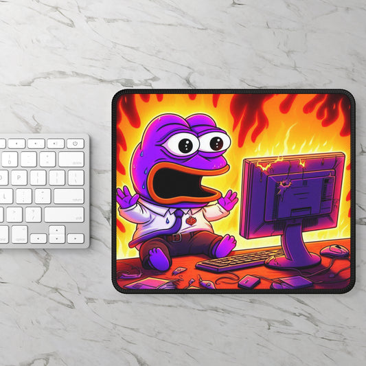 Purple Pepe Fire Gaming Mouse Pad