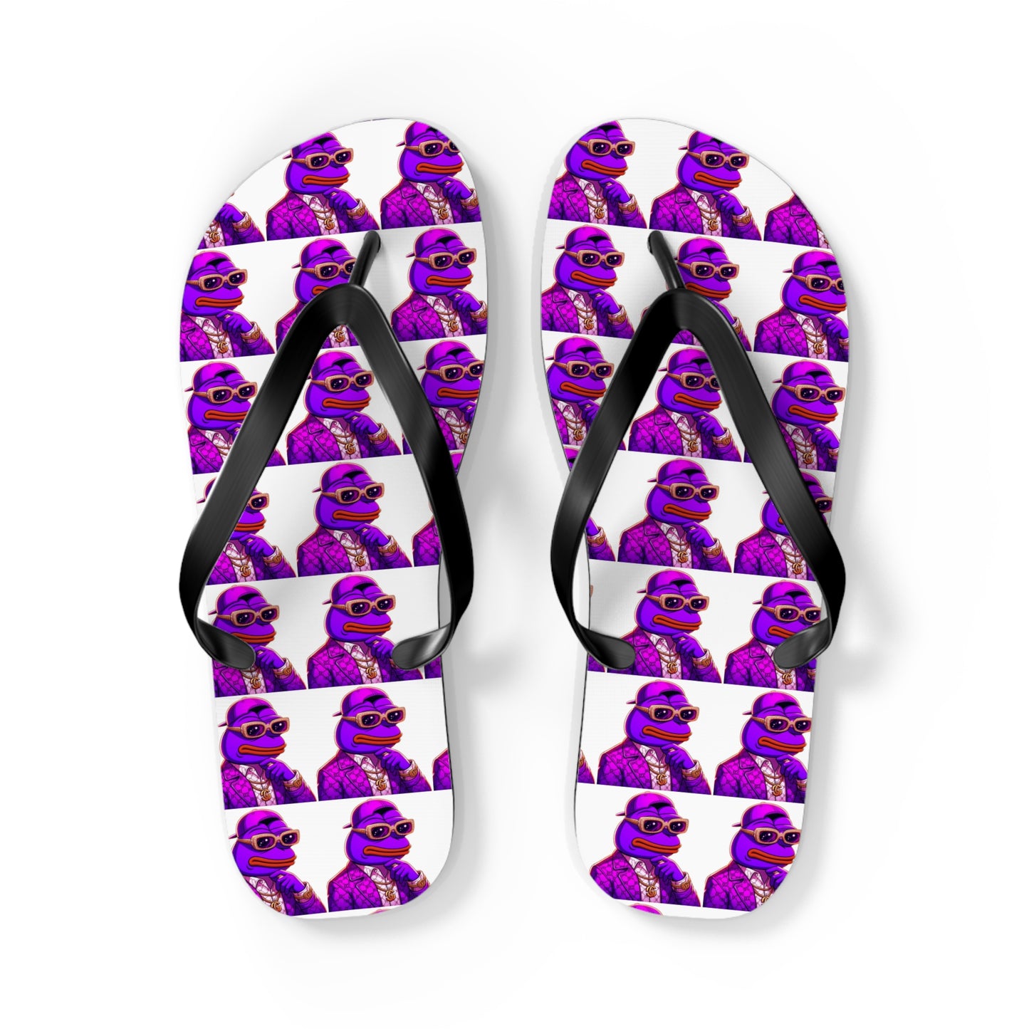 Purpe Pepe Flip Flops