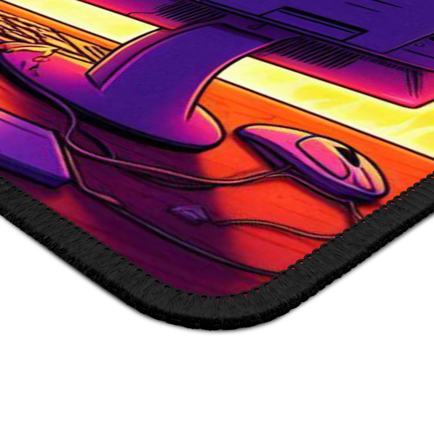 Purple Pepe Fire Gaming Mouse Pad