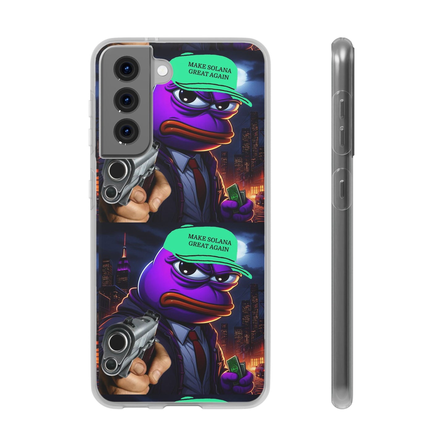 Purple Pepe Make Solana Great Again Flexi Case