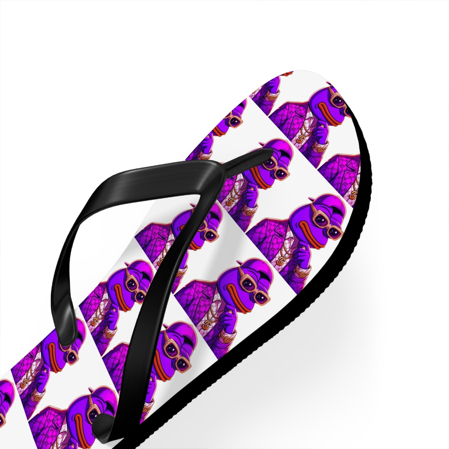 Purpe Pepe Flip Flops