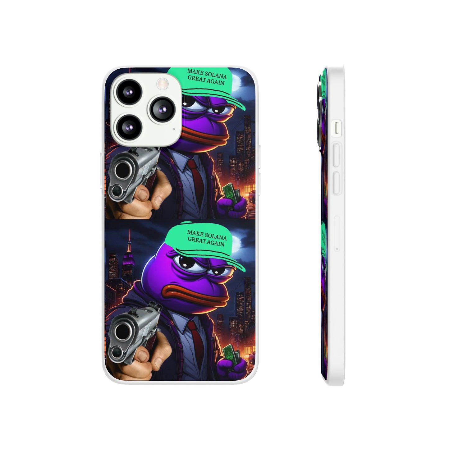 Purple Pepe Make Solana Great Again Flexi Case