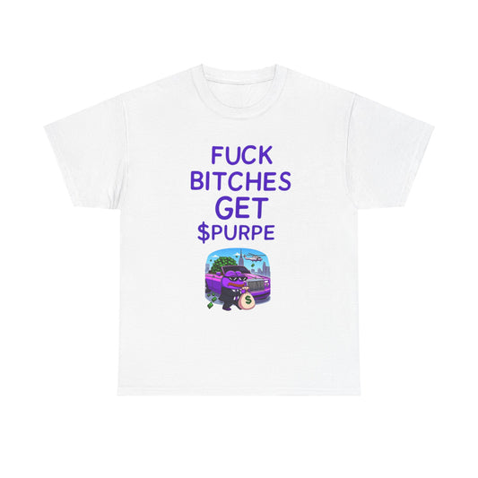 Fuck Bitches Get $Purpe Purple Pepe Shirt