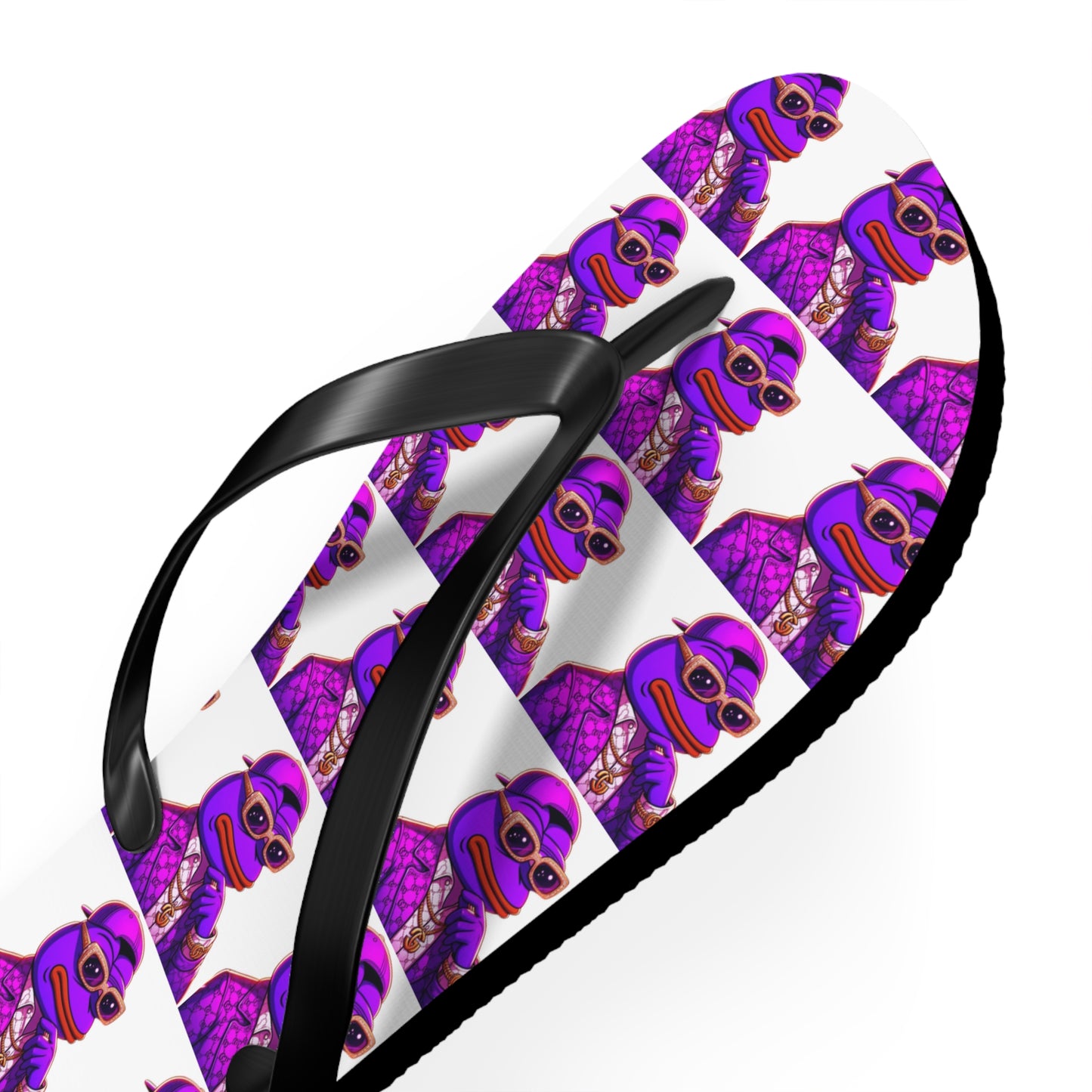 Purpe Pepe Flip Flops