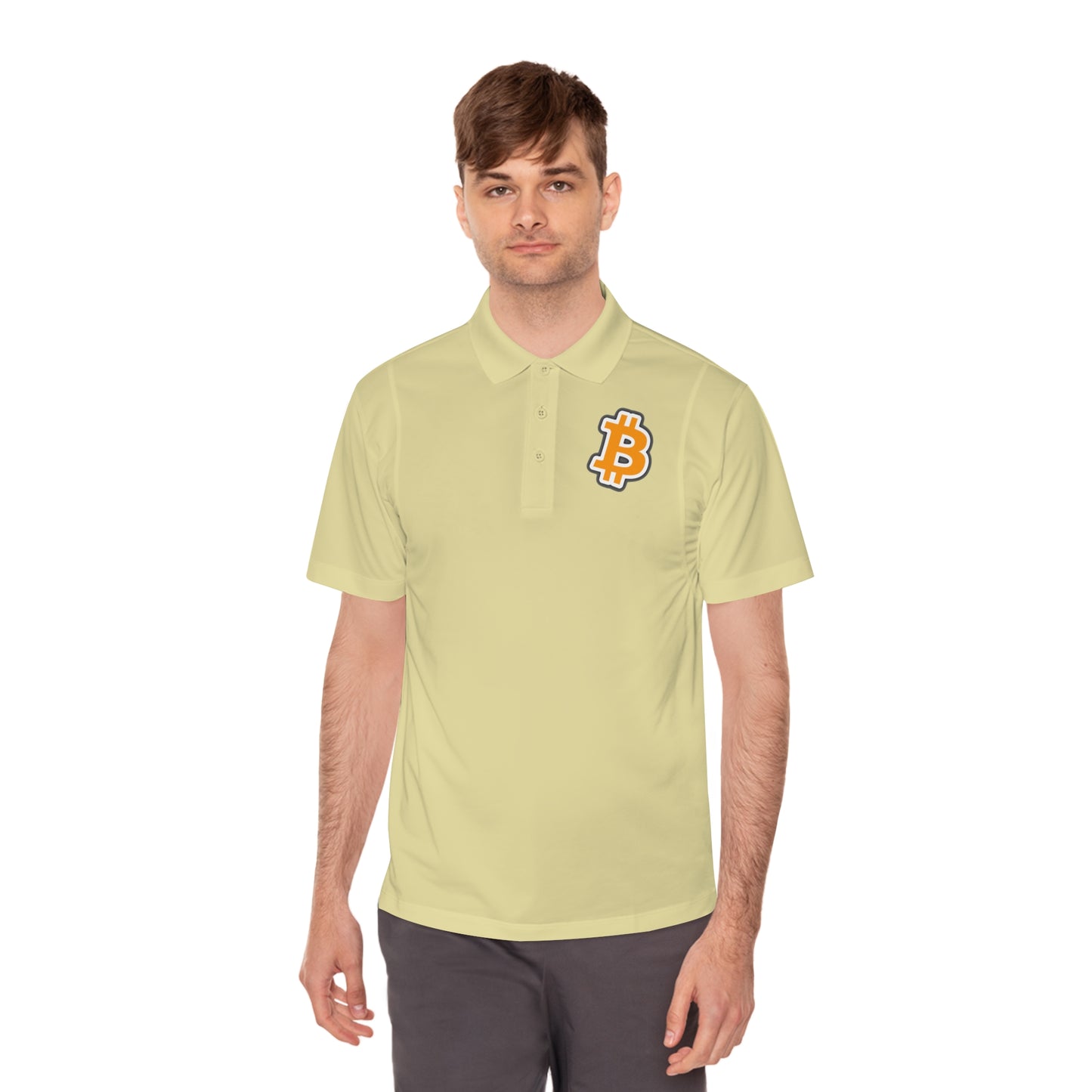 Men's Bitcoin B Sport Polo Shirt