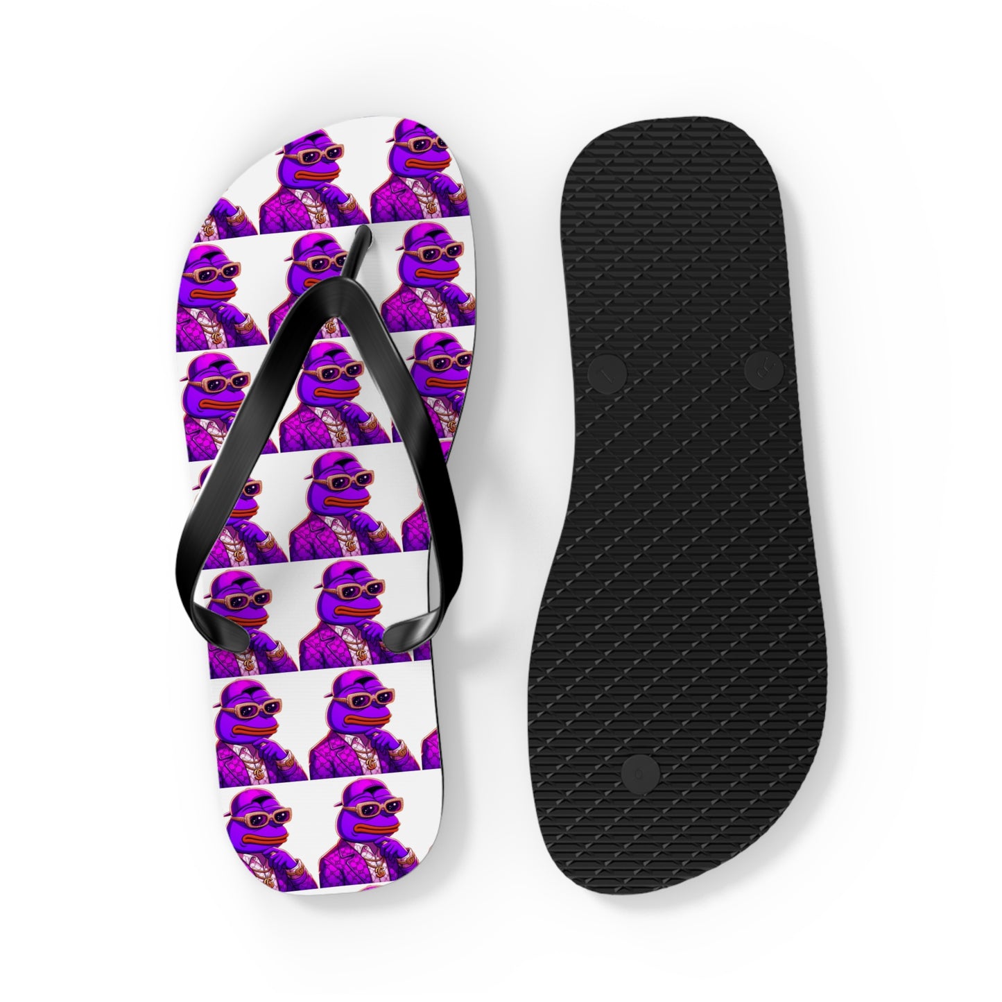 Purpe Pepe Flip Flops