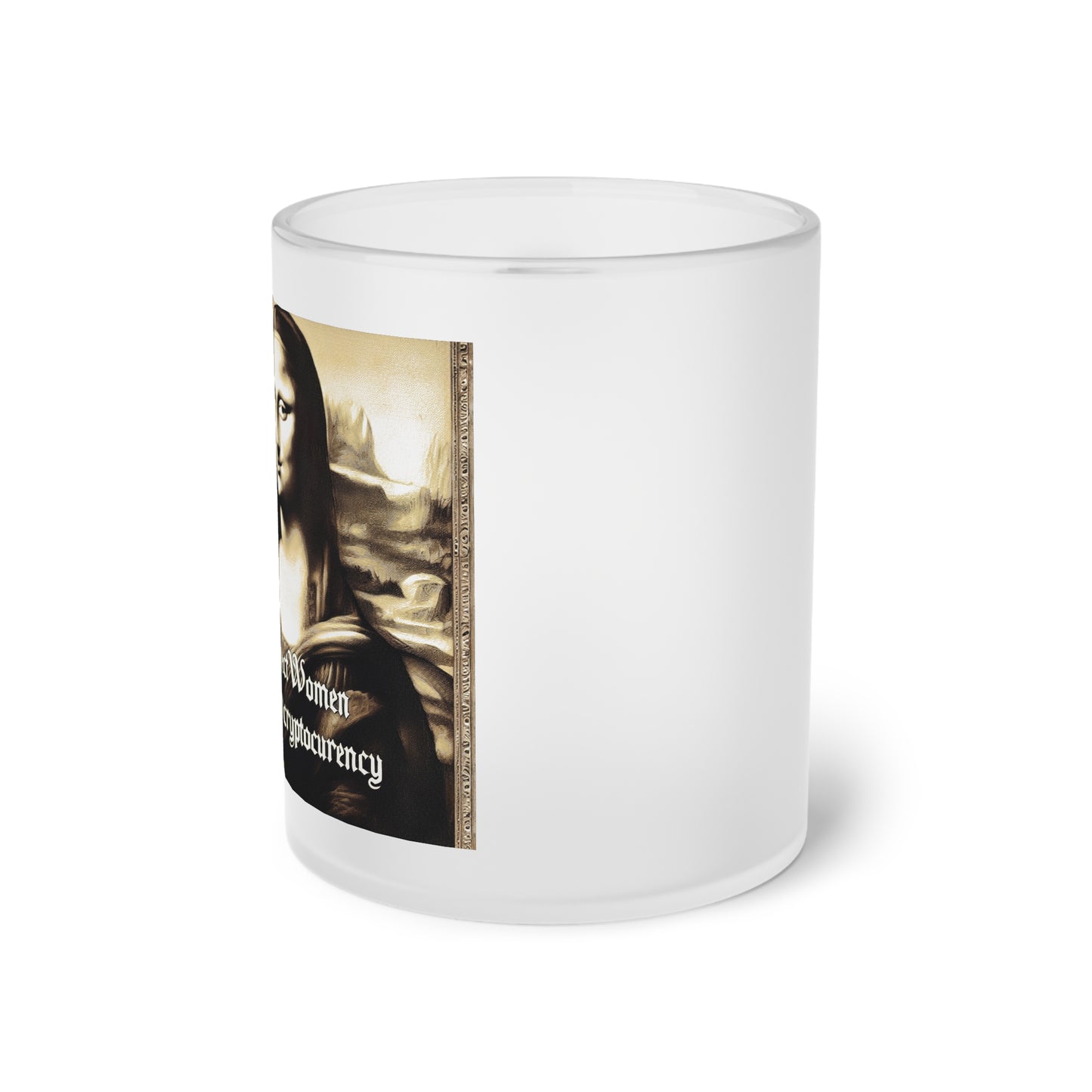 Respect women, Atthain cryptocurrency Frosted Glass Mug