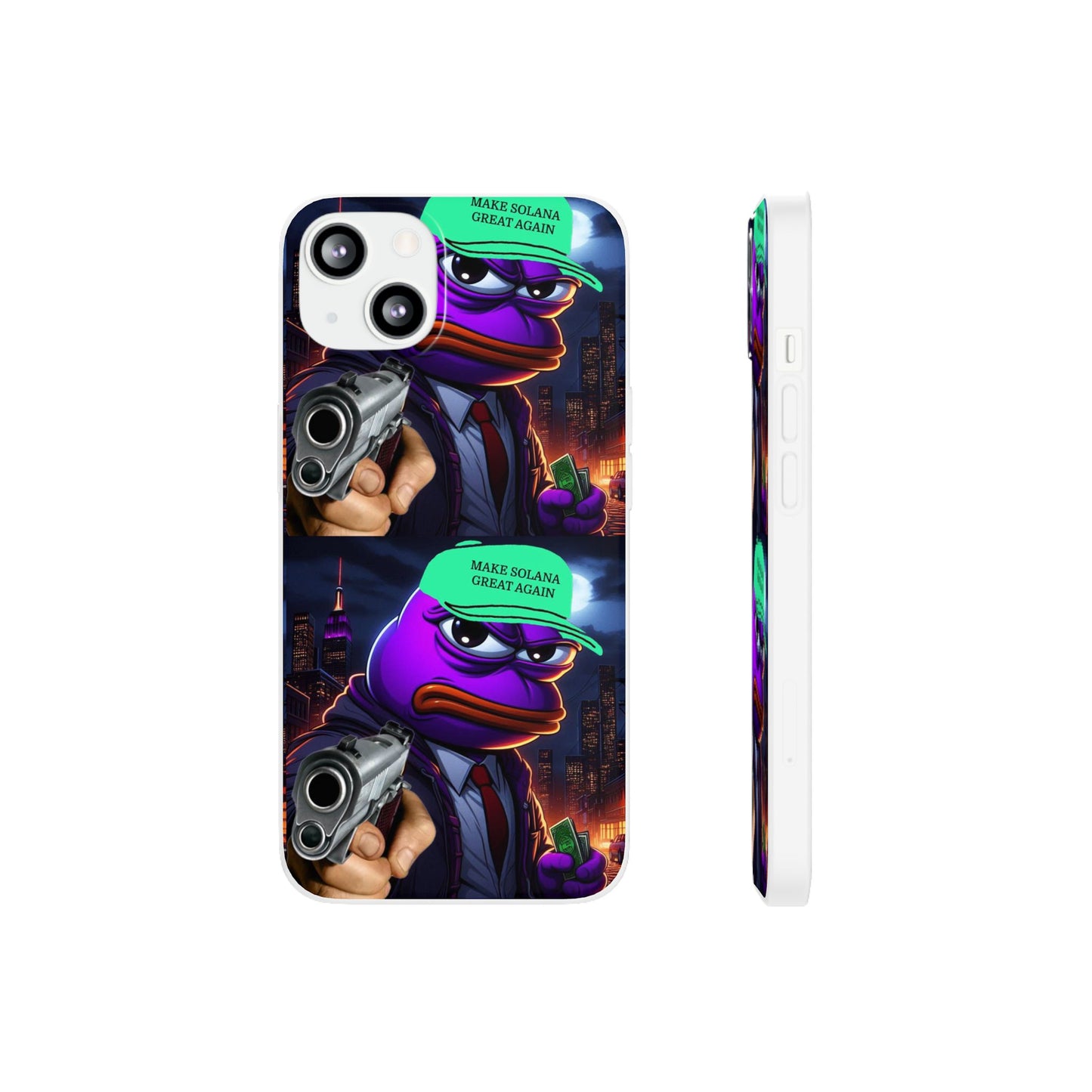 Purple Pepe Make Solana Great Again Flexi Case