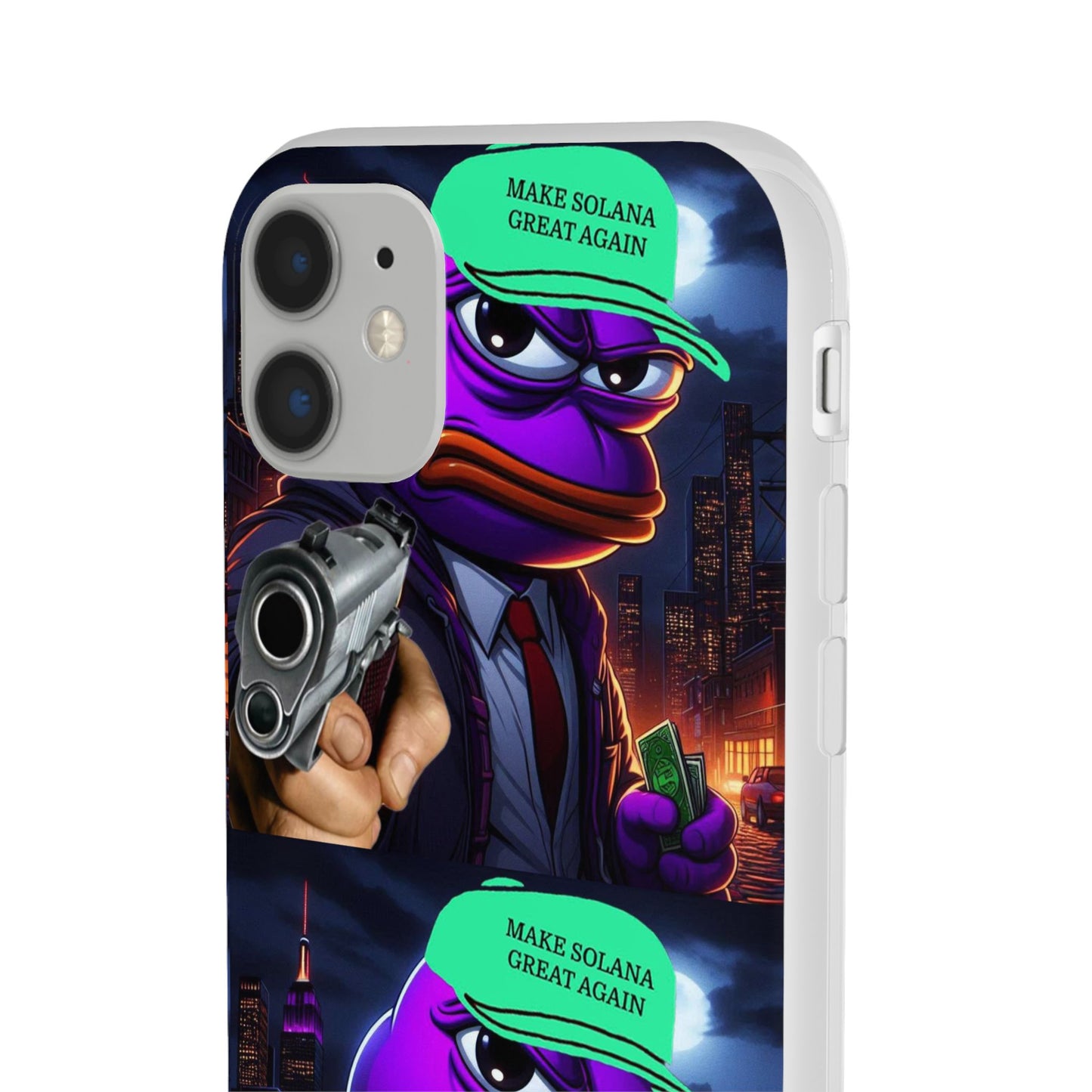 Purple Pepe Make Solana Great Again Flexi Case