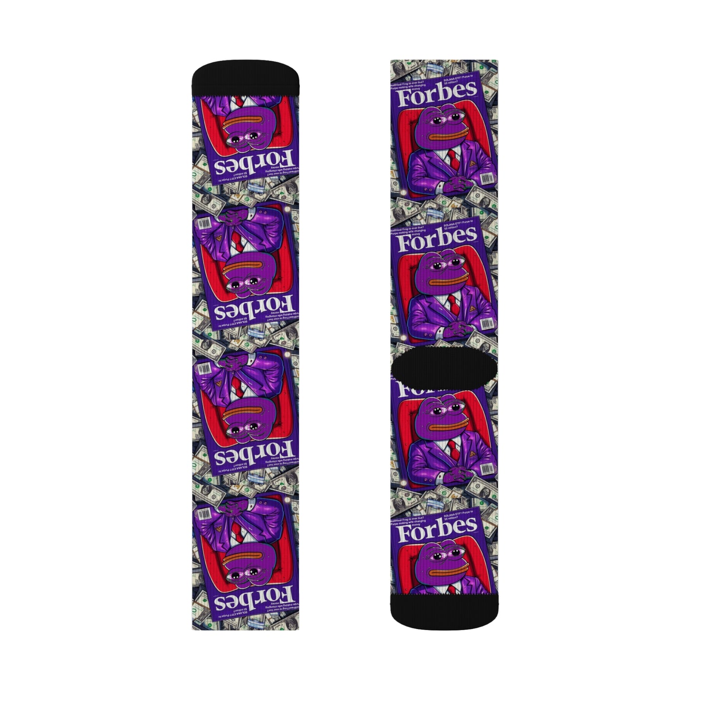 Purple Pepe Forbes Sublimation Socks