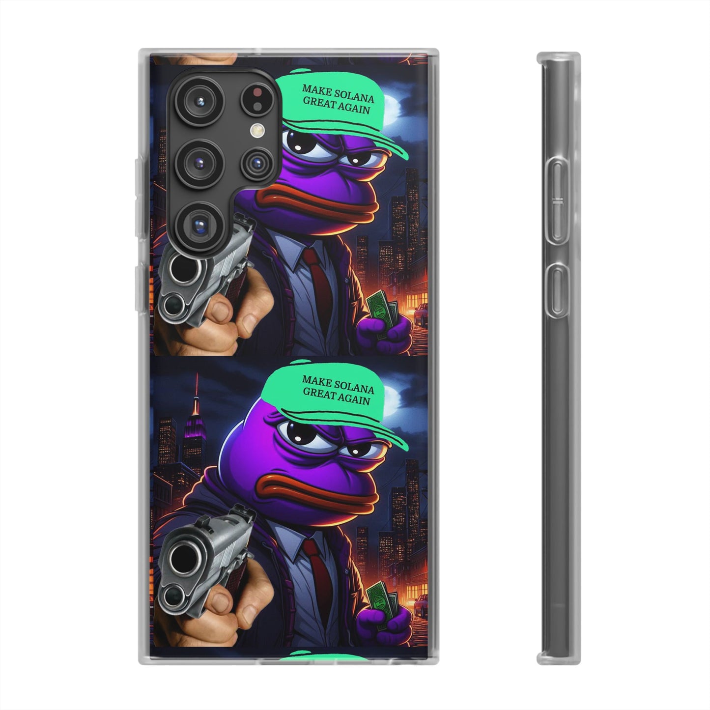 Purple Pepe Make Solana Great Again Flexi Case