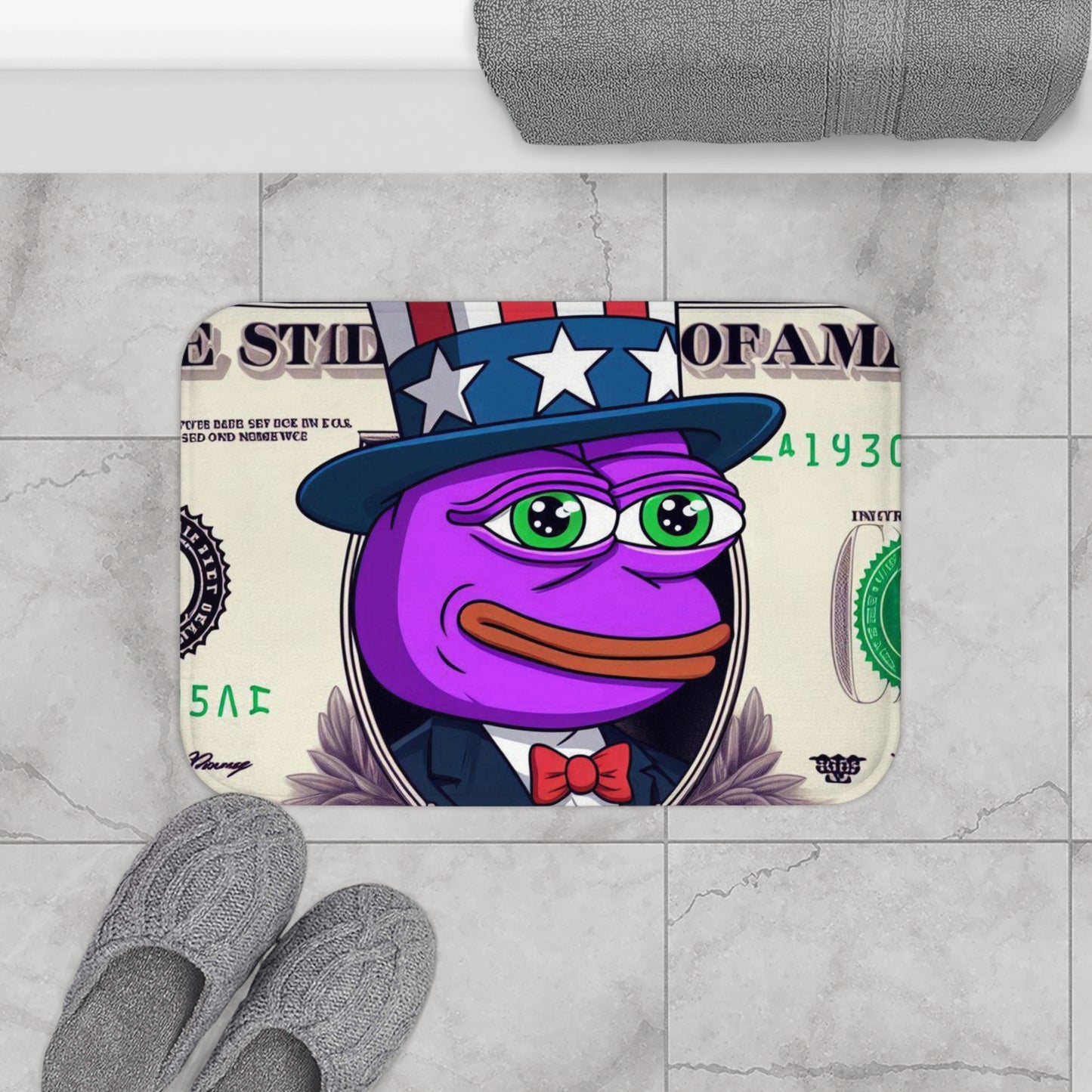 Purple Pepe Bath Mat