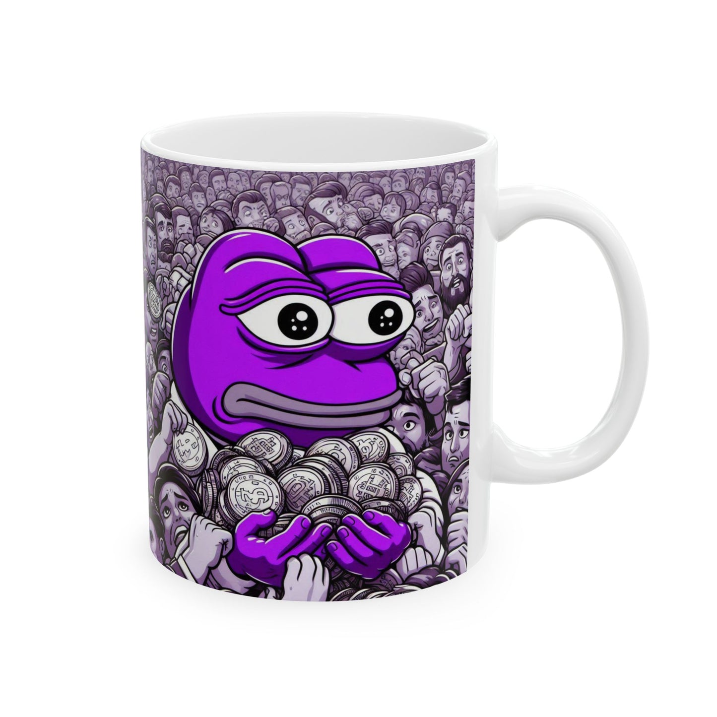 Purple Pepe Forbes cover Ceramic Mug, (11oz, 15oz)