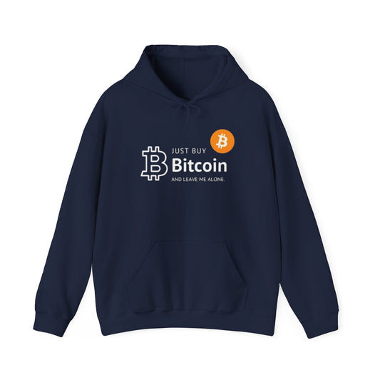 Buy Bitcoin and Leave me alone Unisex Heavy Blend™ Hooded Sweatshirt