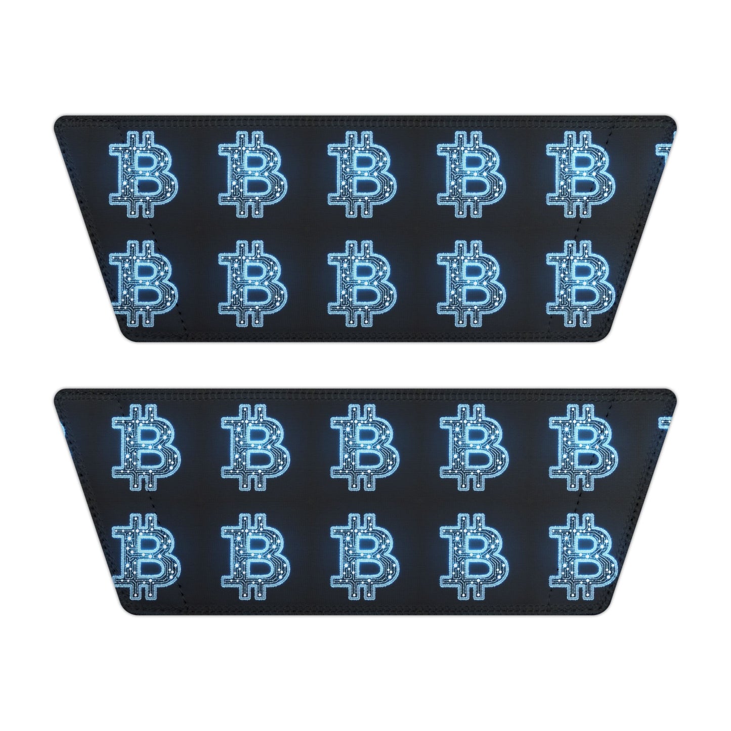 Bitcoin B Neon Blue Men's Removable-Strap Sandals