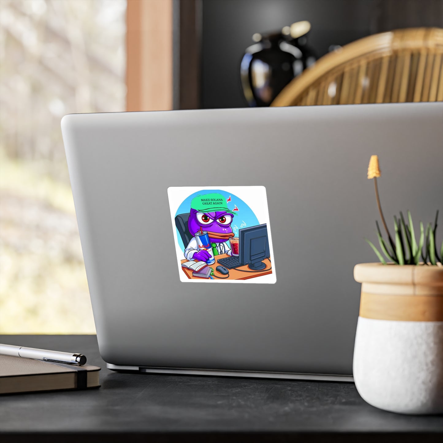 Purple Pepe Kiss-Cut Vinyl Decal