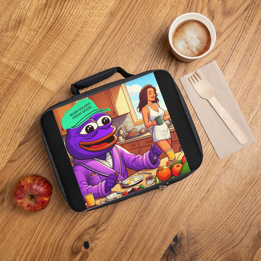 Purple Pepe Lunch Bag