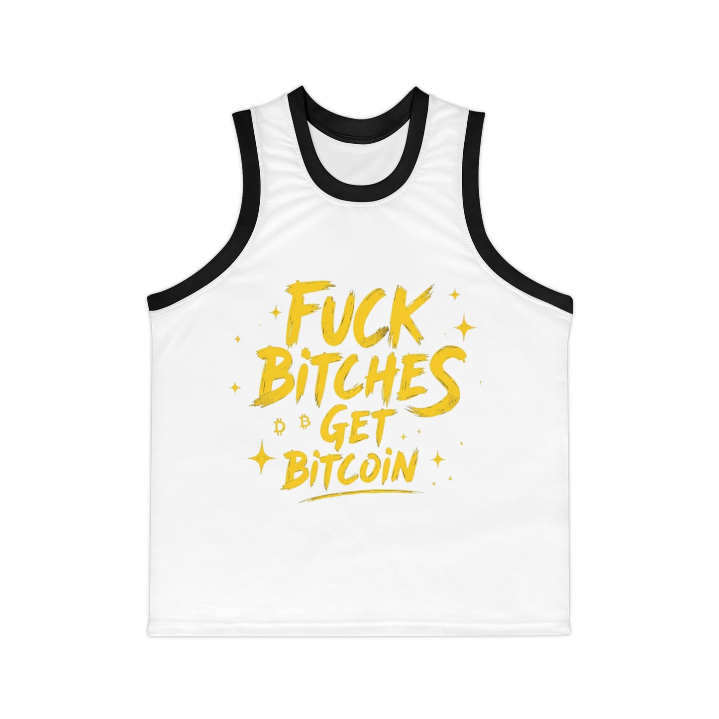 Fuck Bitches Get Bitcoin Unisex Basketball Jersey