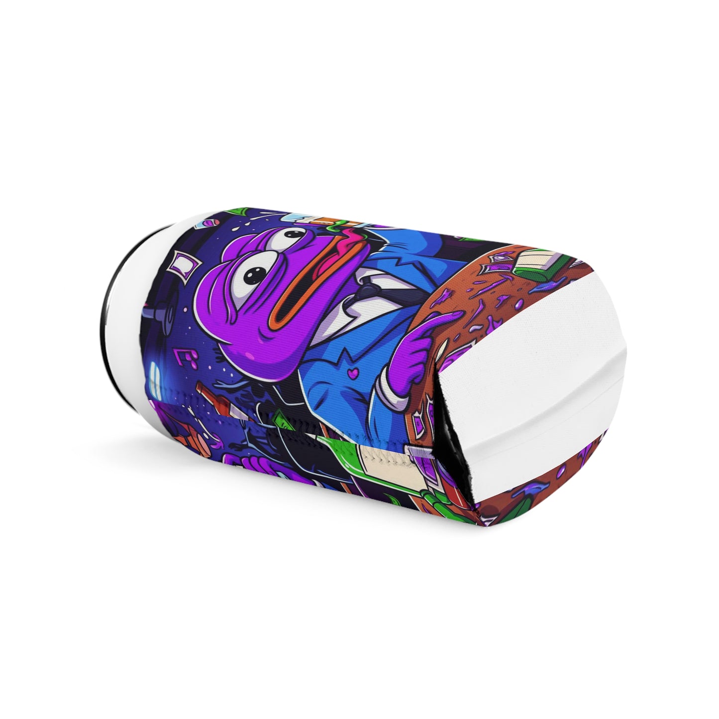 Purple Pepe Beer/soda Can Cooler Sleeve